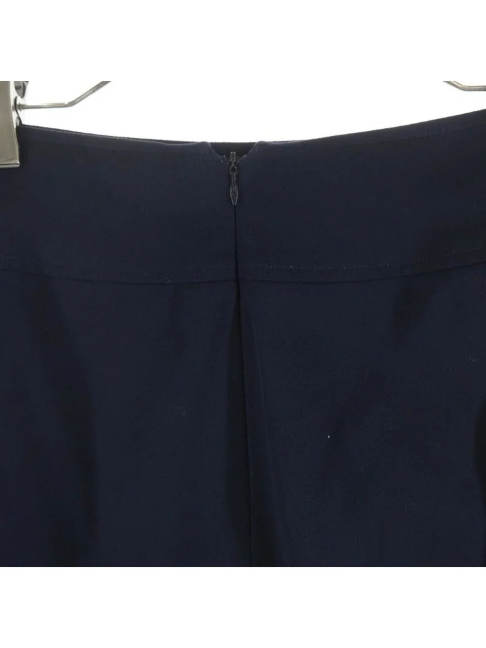 Chanel Vintage Side Zip Skirt Navy